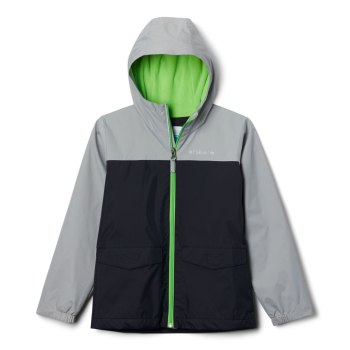 Columbia Jakne Za Dječake - Rain-Zilla Crne Sive | FEUP-79461